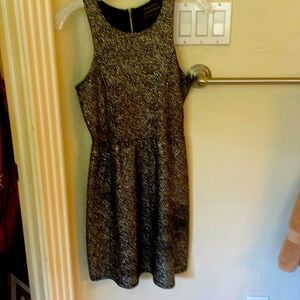 Lila Clothing Co, black w/gold cocktail dress, small